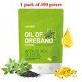 1/2/3 Bags 2-In-1 Oregano Oil Soft Capsules Containing 6000Mg Oil Oregano 200Mg Black Seed Oil 300 Pieces per Bag